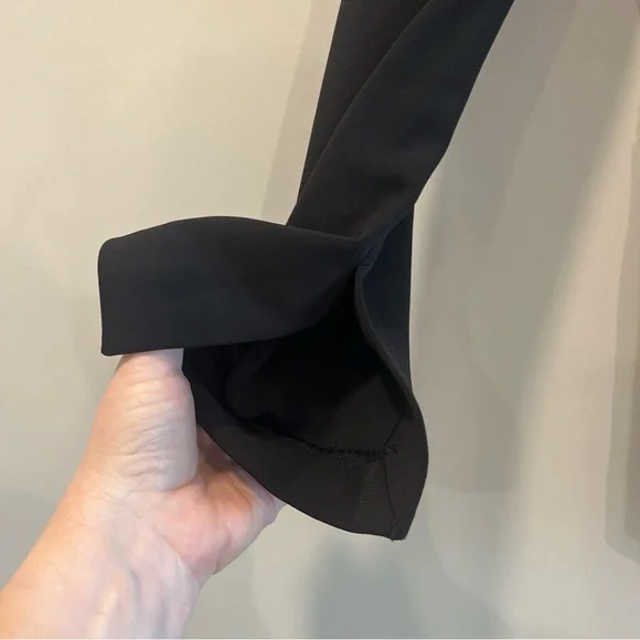 WHBM 8 Classic Black Women's Blazer one button split sleeve and back - Picture 3 of 5